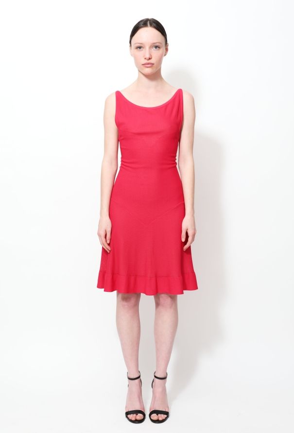 Alaïa Fluted Open Back Dress - 1