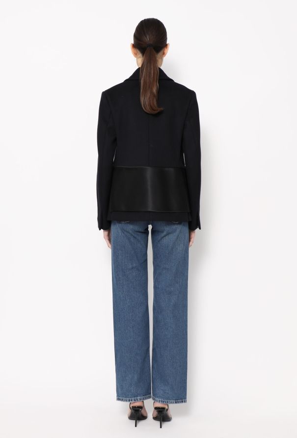 Céline Pre-Fall 2014 Satin Trim Peacoat - 5