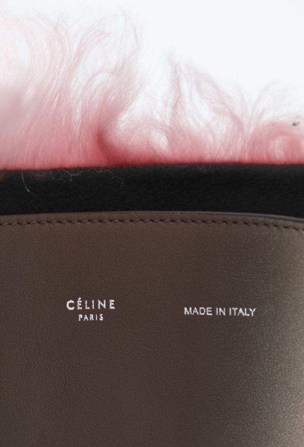 Céline Shearling Twisted Cabas Bag - 13