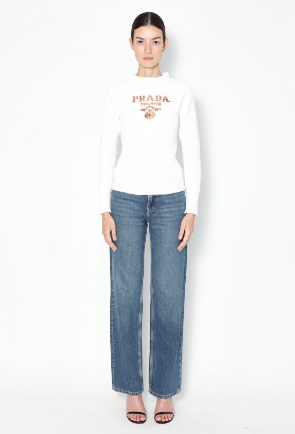Prada 2022 Knit Emblem Sweater - 2