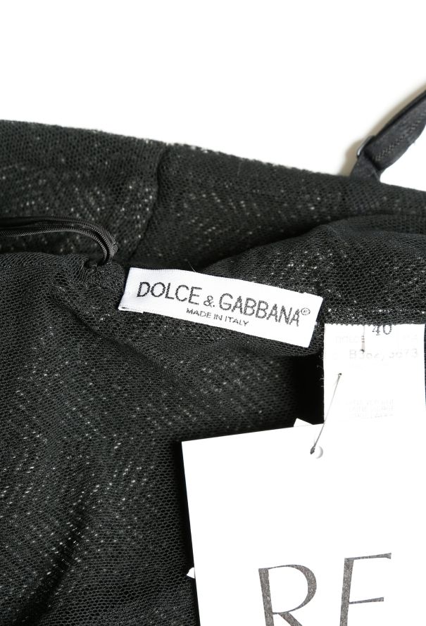 Dolce & Gabbana F/W 1998 Herringbone Open-Back Dress - 5