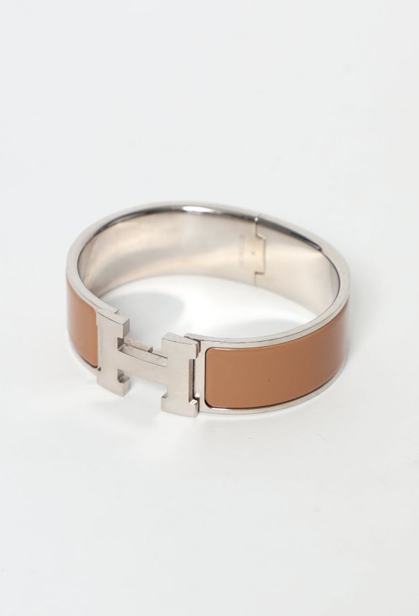 Hermès Clic Clac 'H' Bracelet Light Brown - 3