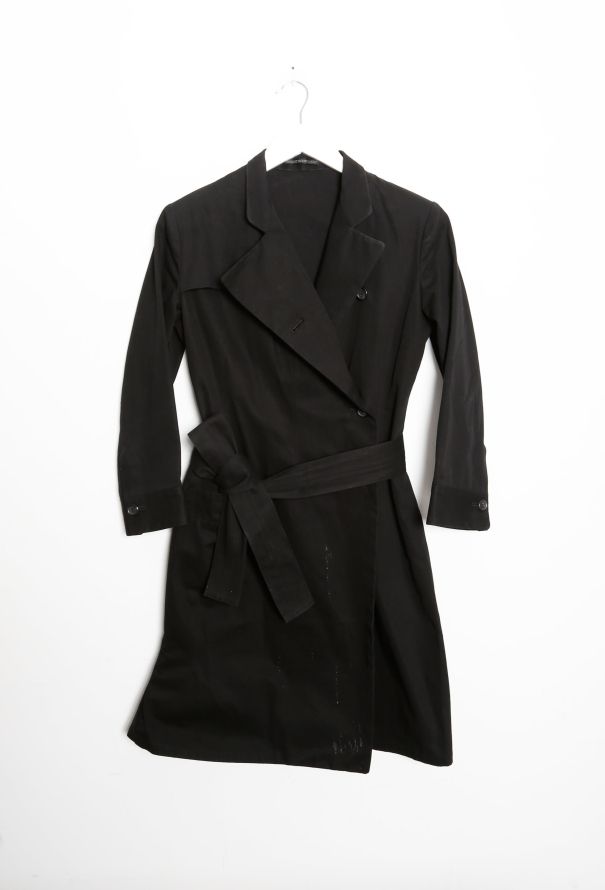Yohji Yamamoto Belted Wrap Trench Coat - 11