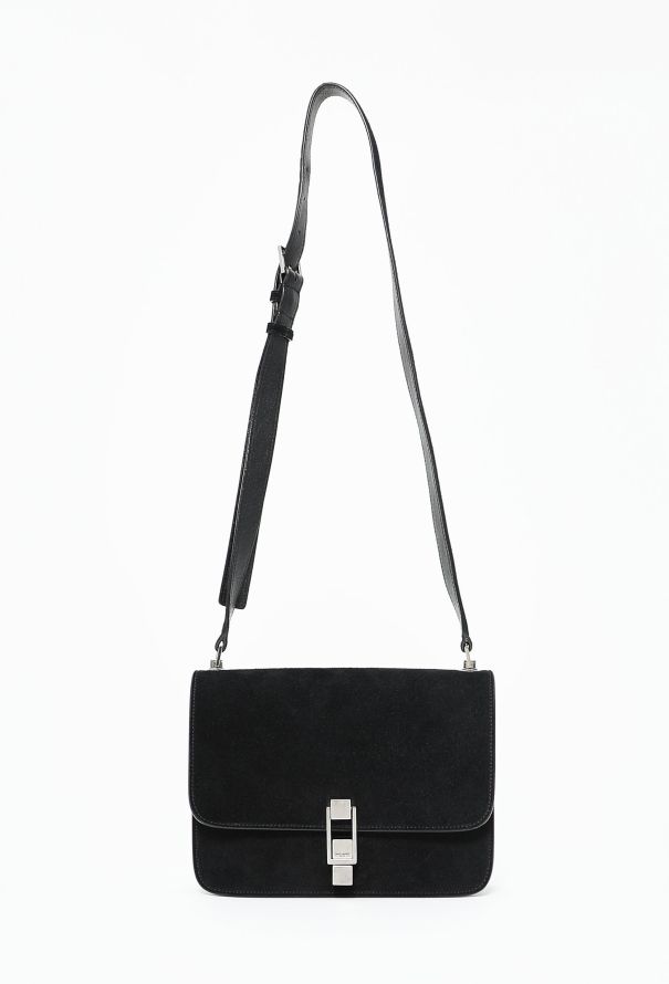 Saint Laurent Suede Carré Satchel Bag - 1
