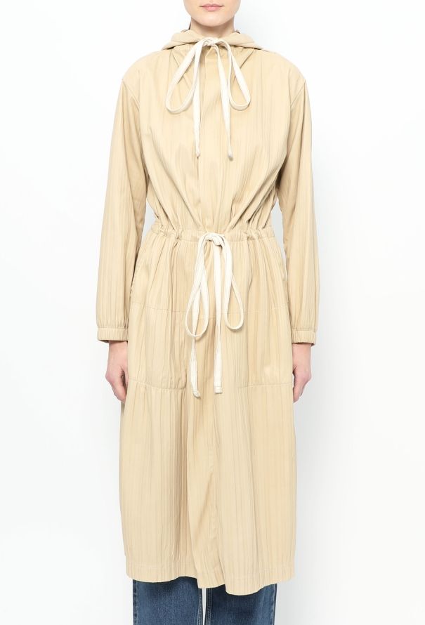 Céline 2016 Leather Drawstring Coat - 5