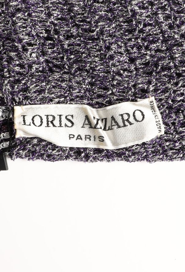 Azzaro STUNNING 1973 Metallic Chainmail Top - 6