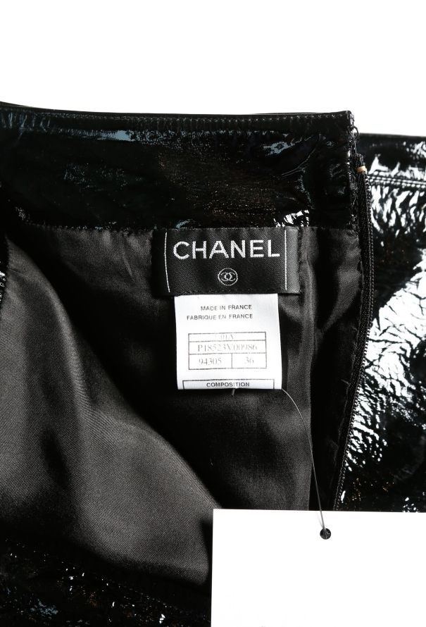 Chanel F/W 2001 Patent Corset Skirt - 7