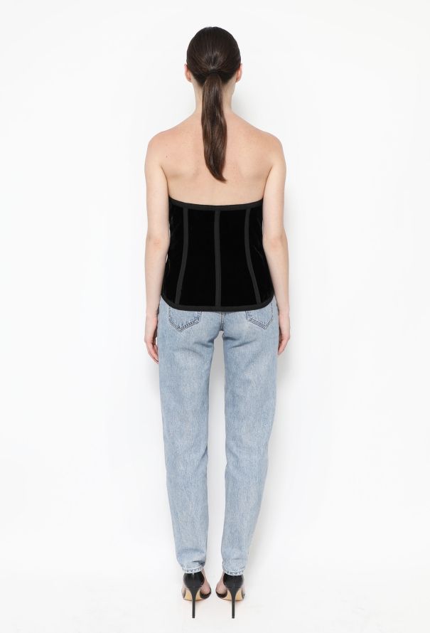 Saint Laurent COLLECTOR F/W 1988 Velvet Bustier - 4