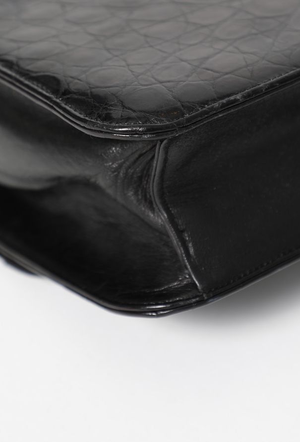 Céline '70s Crocodile Shoulder Bag - 10