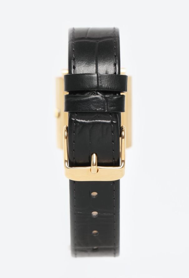 Boucheron 18k Yellow Gold & Diamond Carré Watch - 5