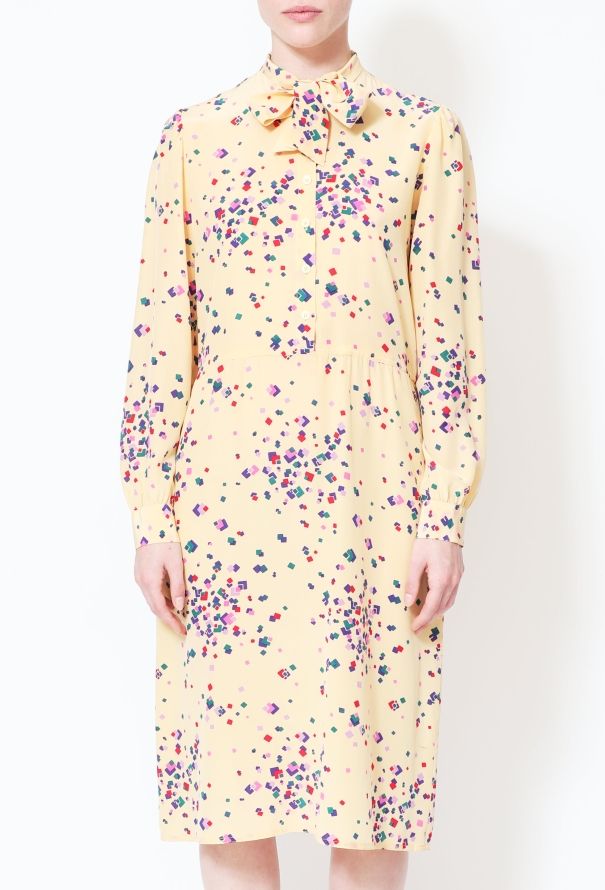 Diane Von Furstenberg '80s Lavallière Silk Dress - 2