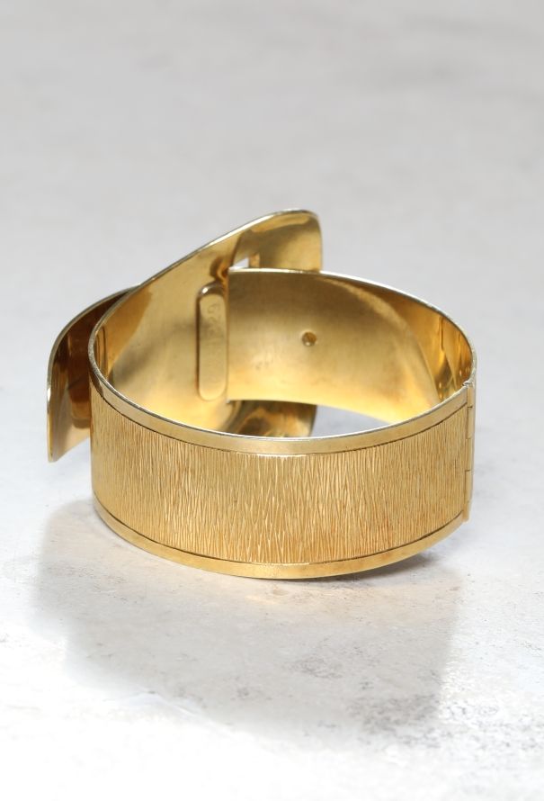 Vintage & Antique 18k Yellow Gold Belt Bracelet - 4