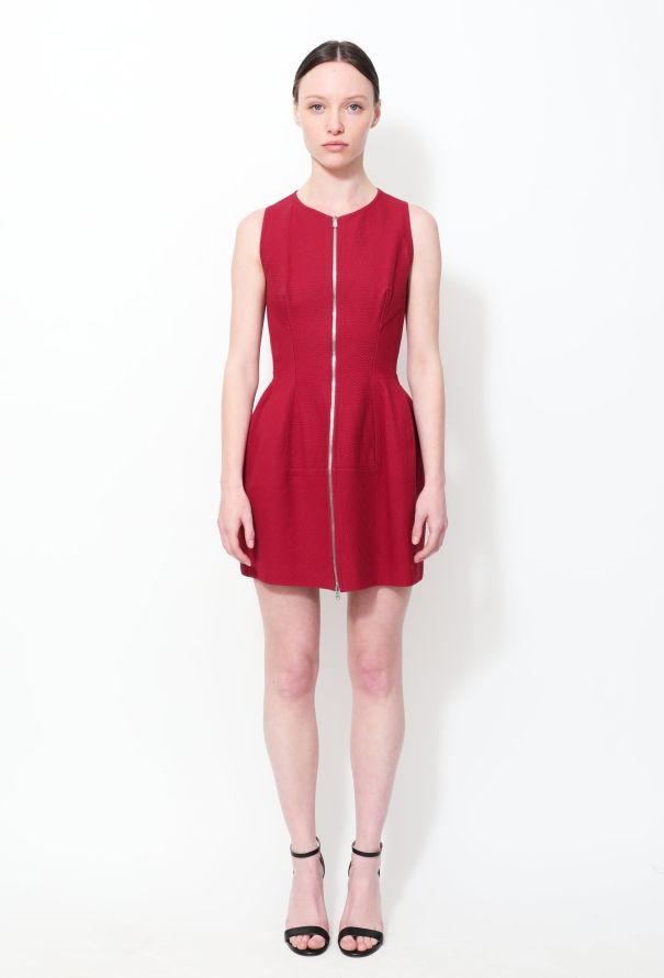 Alaïa Textured Hourglass Zip Dress - 1