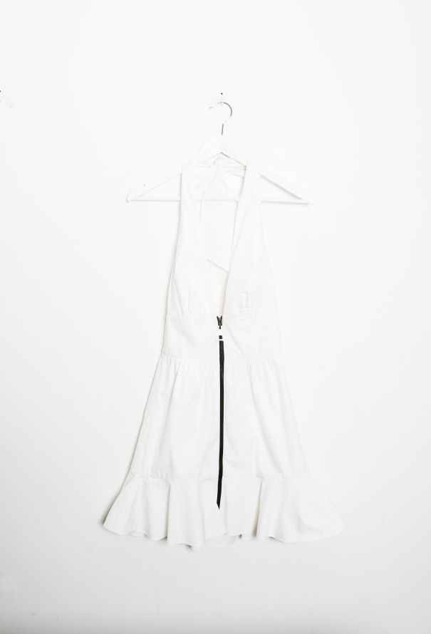 Louis Vuitton 2014 Contrast Zip Halter Dress - 8