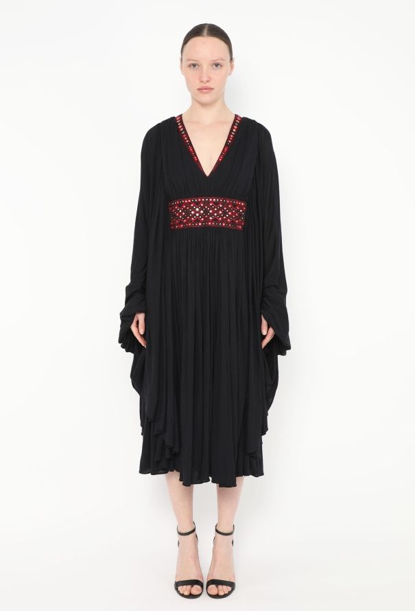 Alexander McQueen 2008 Embroidered Ruched Kaftan - 1