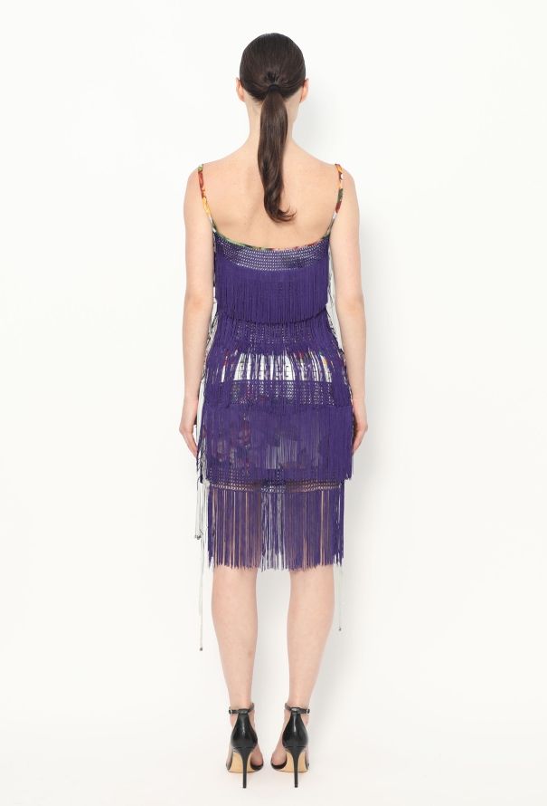 Dolce & Gabbana F/W 2003 Lace-up Tassel Dress - 6
