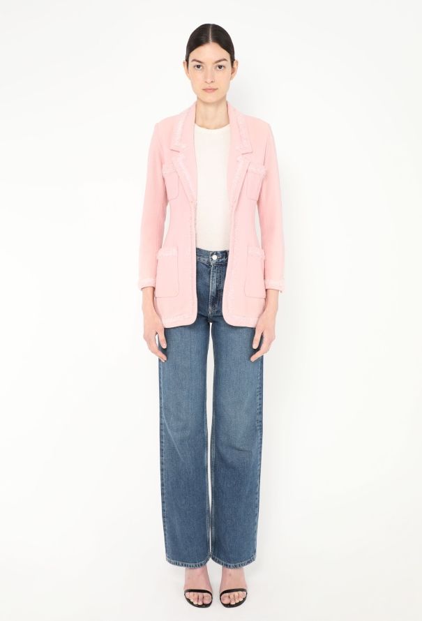 Chanel CAMPAIGN F/W 1994 Frayed Bouclé Jacket - 3