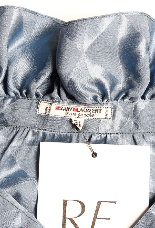 Saint Laurent 1981 Silk Lavallière Blouse - 4