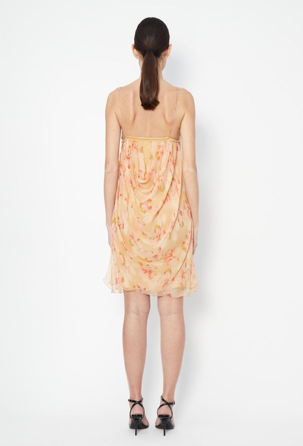 Dior F/W 2005 Draped Chiffon Dress - 6