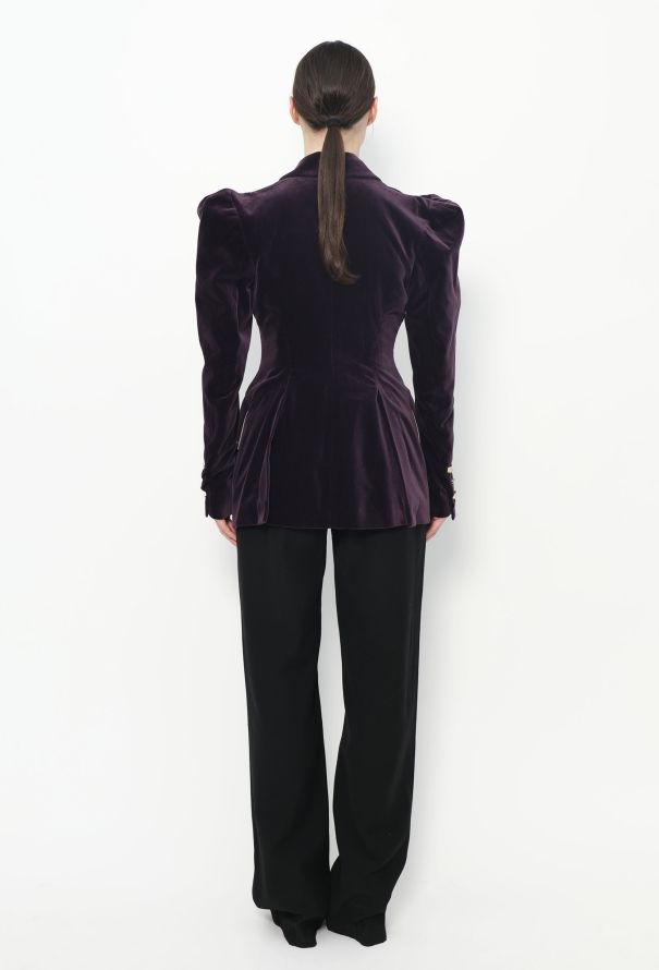 Vivienne Westwood F/W 1994 Sculpted Velvet Blazer - 6