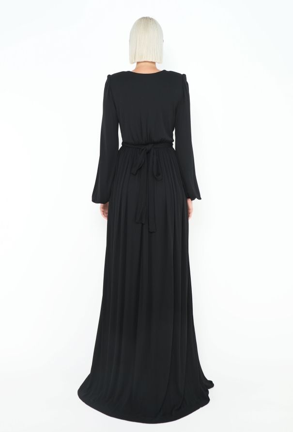Saint Laurent '70s Plunging Jersey Gown - 4