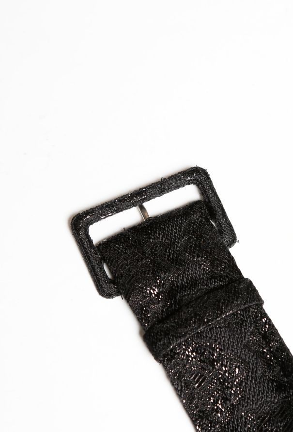 Prada S/S 2002 Brocade Belted Skirt - 7