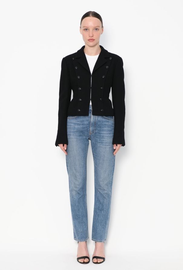 Chanel Cropped Bouclé Camélia Jacket - 3