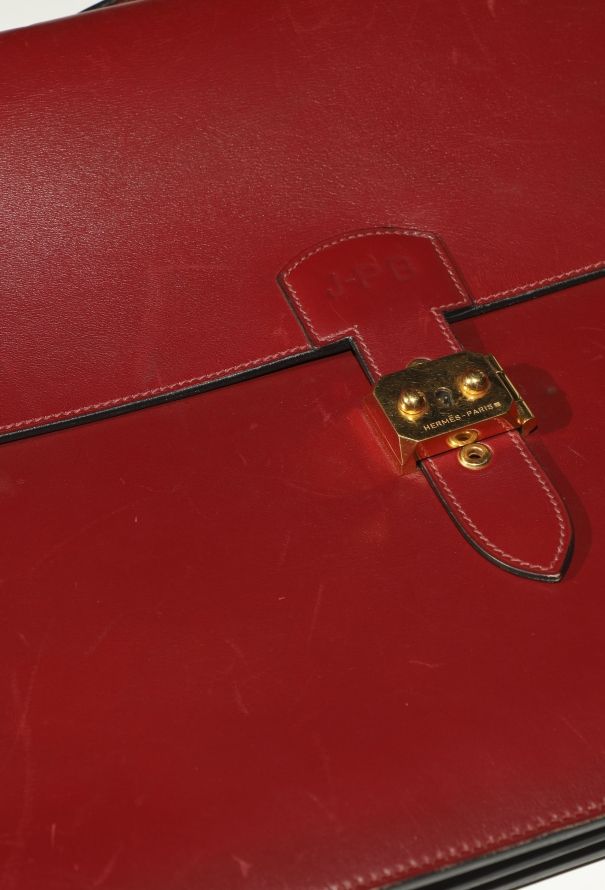 Hermès '90s Rouge H Box Sac à Dépêches - 11