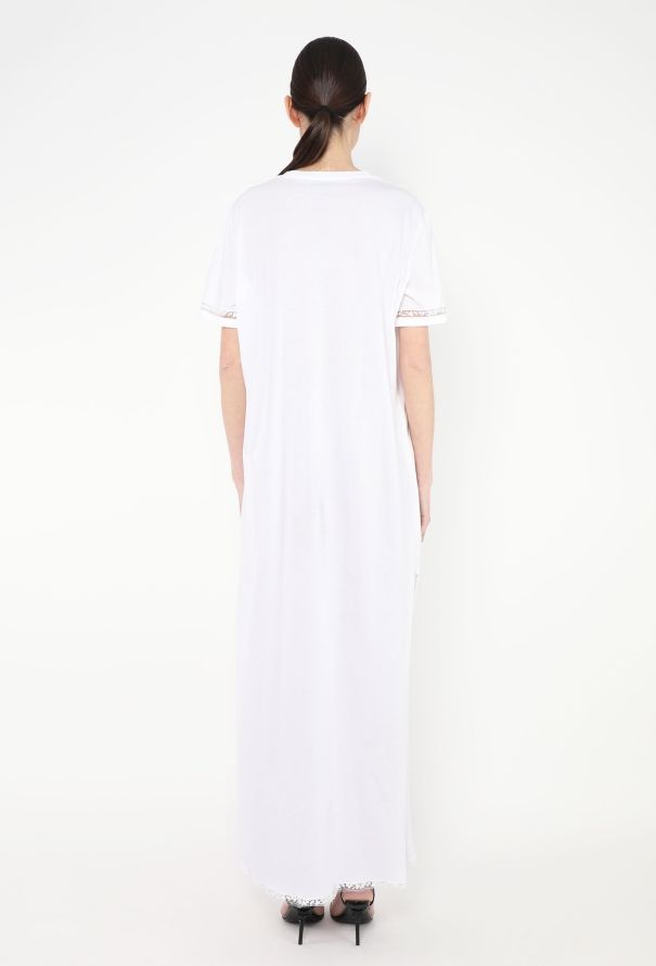 Prada 2023 Lace Trim T-Shirt Dress - 4