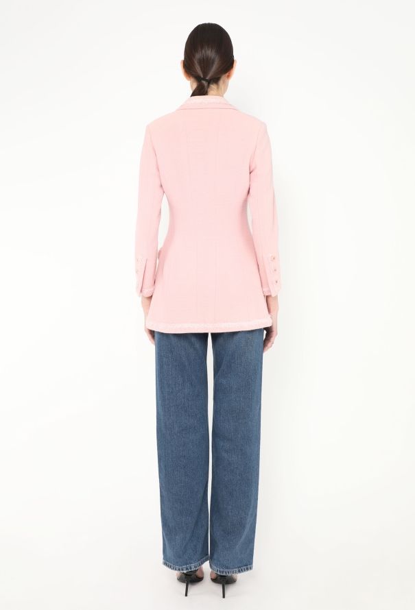 Chanel CAMPAIGN F/W 1994 Frayed Bouclé Jacket - 7