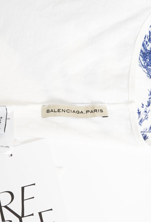 Balenciaga 2006 Graphic Cotton Halter Tank - 4