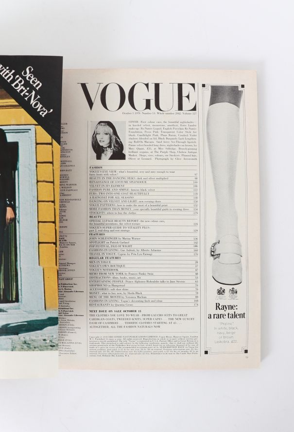VOGUE UK 1970 Clive Arrowsmith Issue Trio - 10
