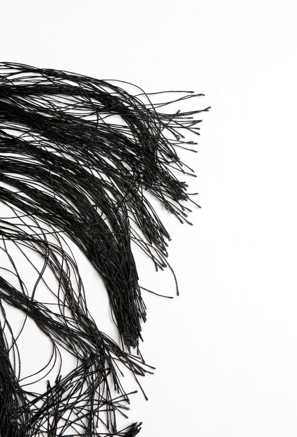 Saint Laurent Tom Ford F/W 2001 Velvet Tassel Shawl - 6