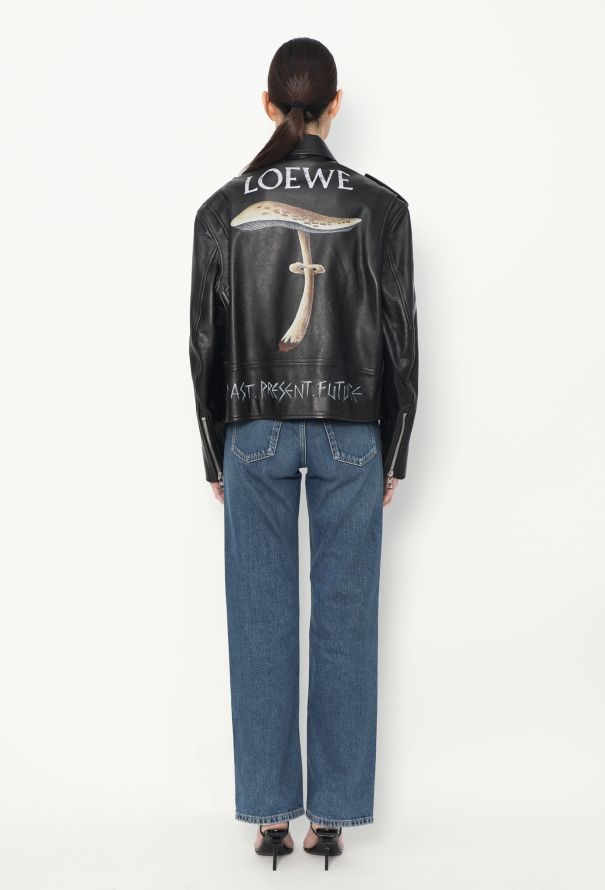 Loewe F/W 2016 Painted Biker Jacket - 3