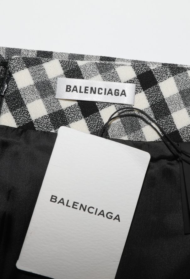 Balenciaga S/S 2018 Checkered Skirt - 6