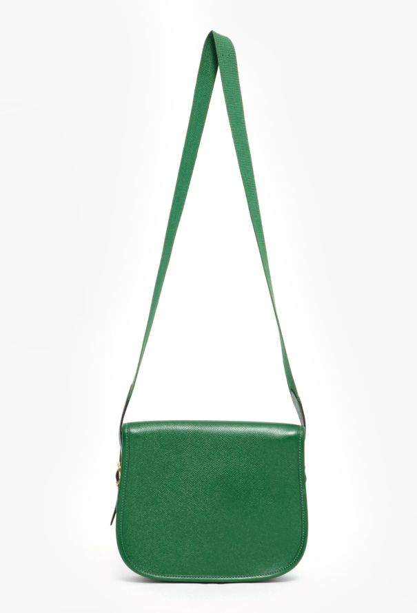 Hermès Vintage Green Bamboo Duffle Bag - 5