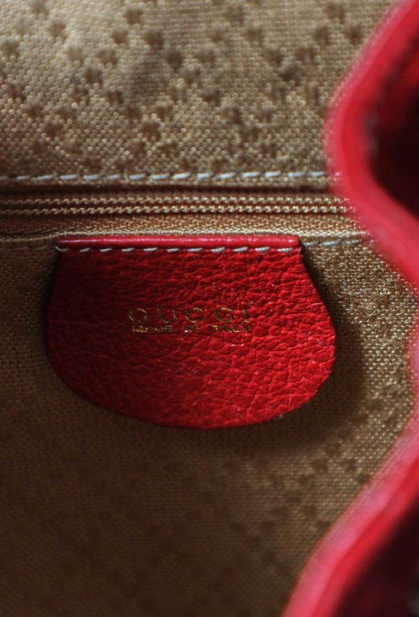 Gucci '90s Suede Bamboo Backpack - 12