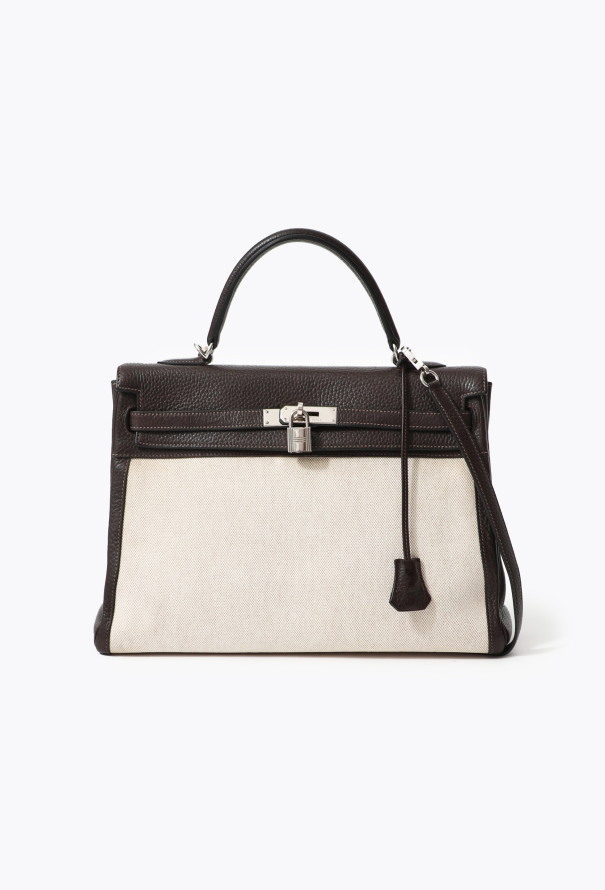Hermès Clémence & Toile H Kelly Retourné 35 - 2