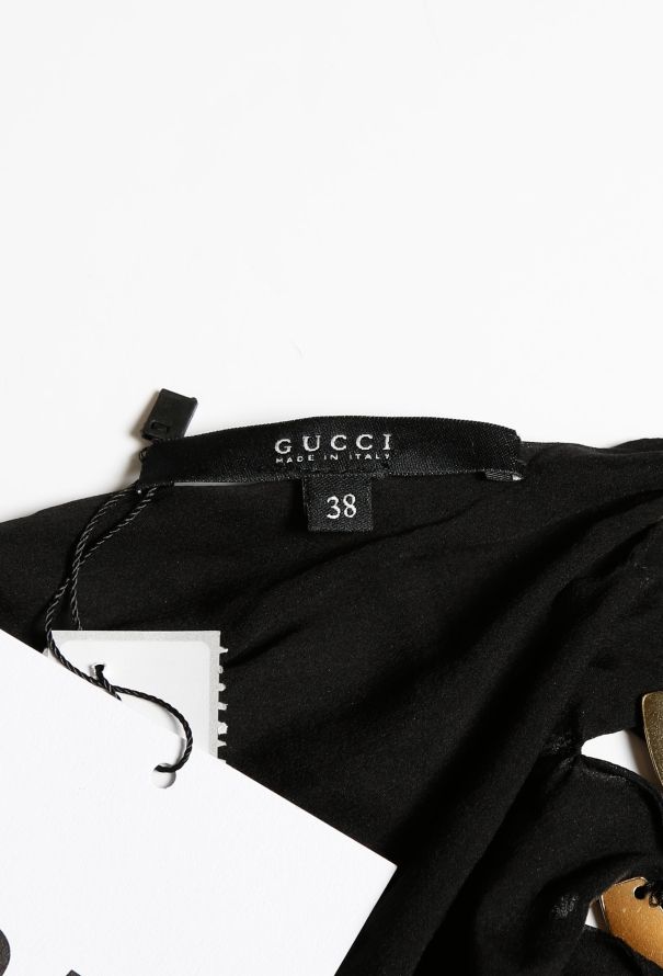 Gucci Iconic Tom Ford 2004 Silk Halter Dress - 6