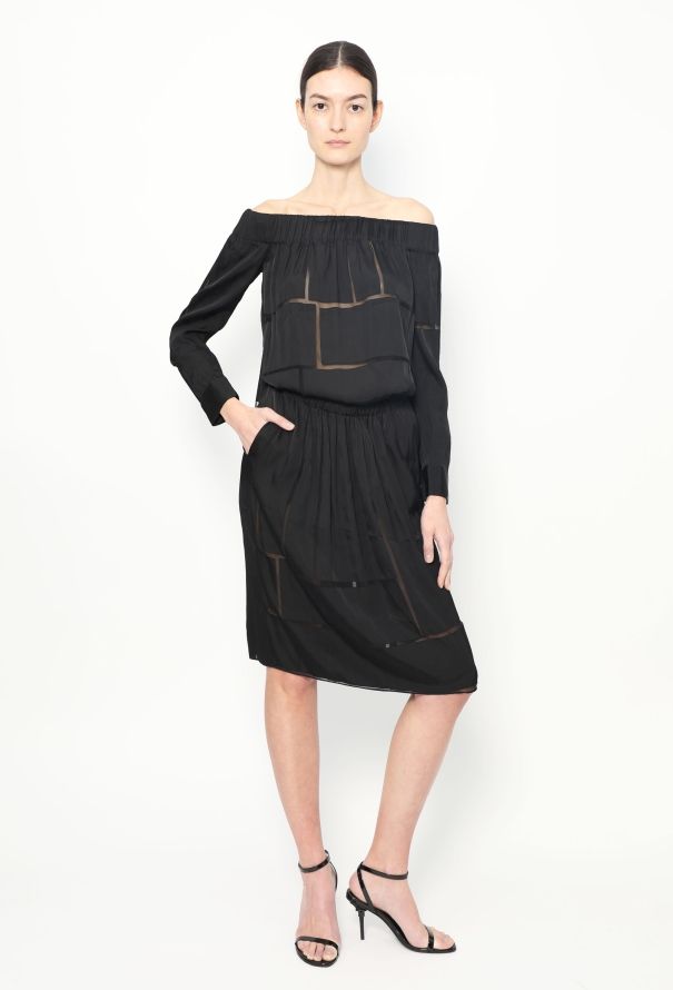 Stella McCartney Stella McCartney Off-Shoulder Silk Dress - 1