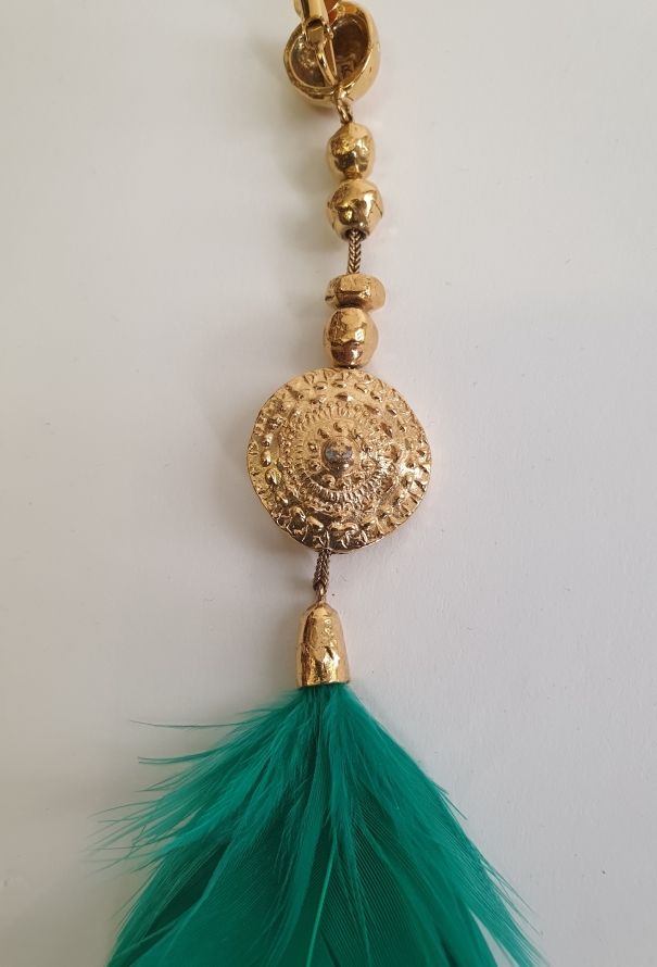 Feather Tassel Earrings - 5