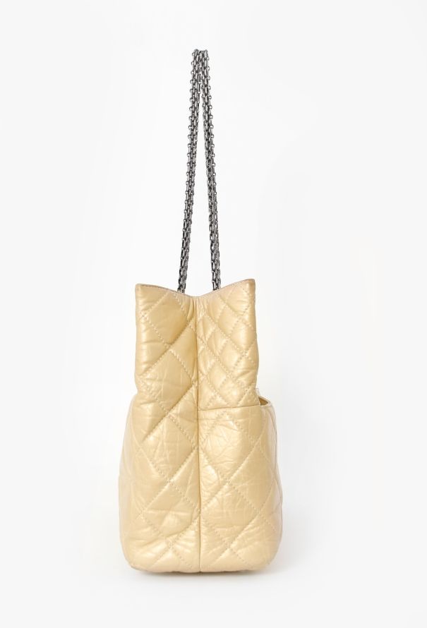 Chanel Metallic Quilted 2.55 Tote Bag - 5