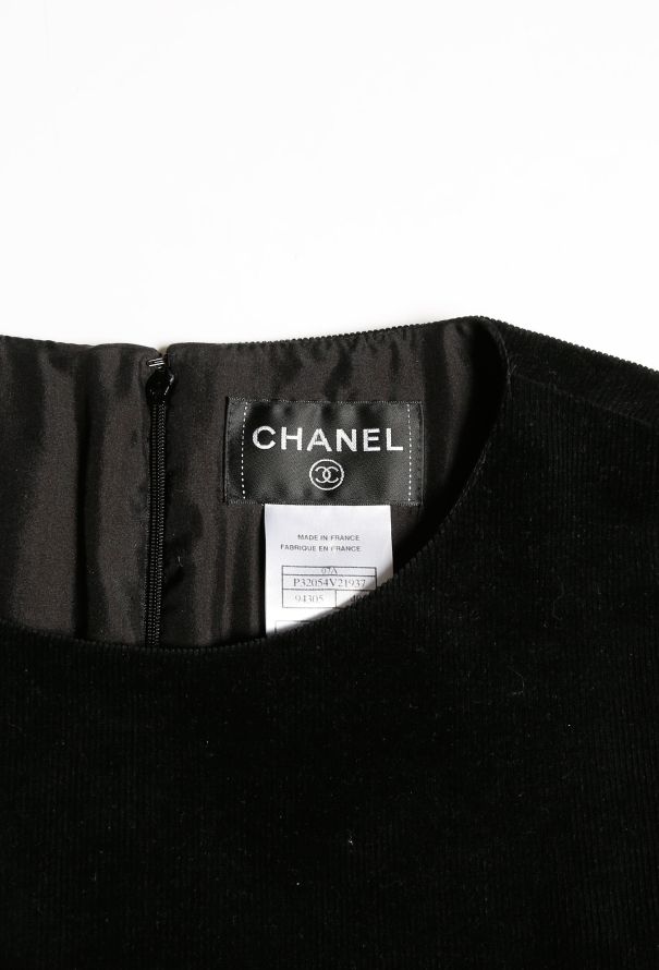 Chanel F/W 2007 Corduroy Belted Dress - 5