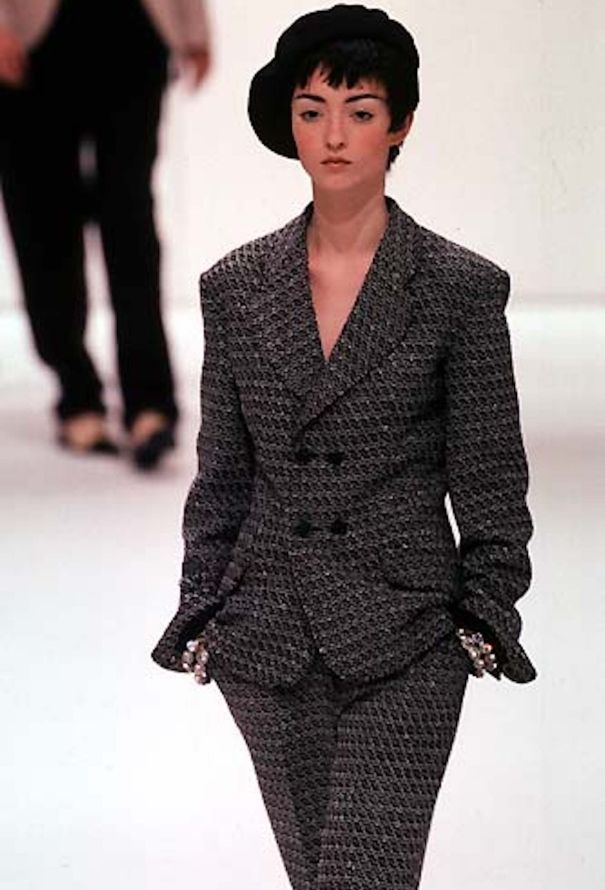 Chanel S/S 1998 Bicolor Embroidered Jacket - 2