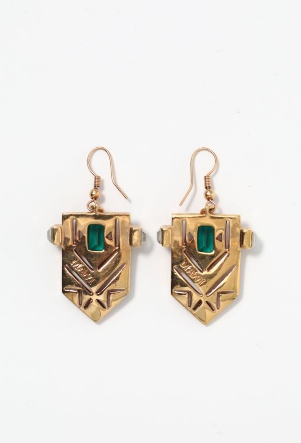 Modern Designers Mawi Deco Crest Earrings - 3