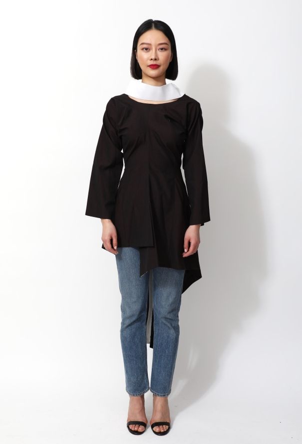 Comme des Garçons 1994 Ruffled Asymmetrical Dress - 2