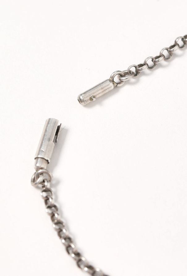 Vintage Fine Jewelry Silver & Diamonds Butterfly Cross Necklace - 7