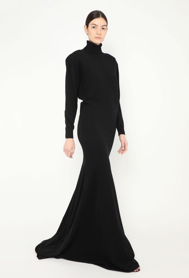 Saint Laurent F/W 2022 Cashmere Knit Gown - 1
