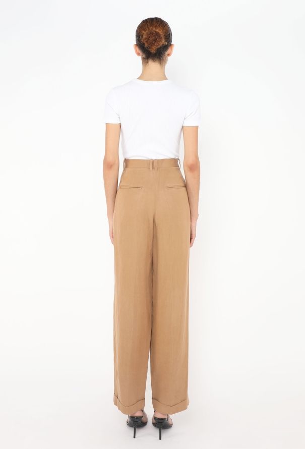 The Row 2022 Cassandra Linen Trousers - 4