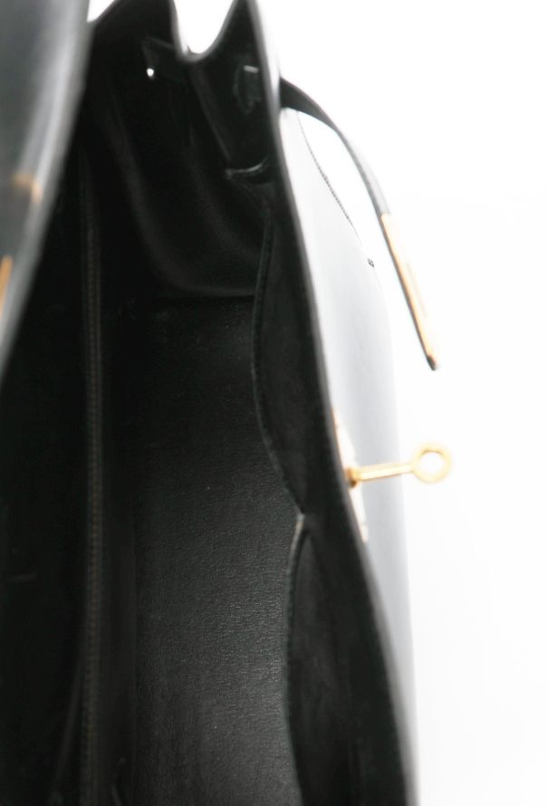 Hermès Vintage Black Box Kelly Sellier 32 - 13